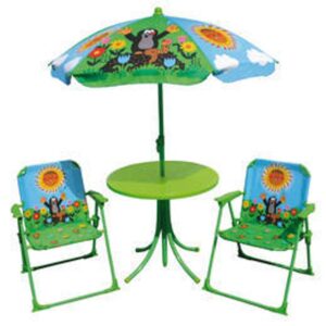 Zahradní set Krtek židle + stolek +  deštník