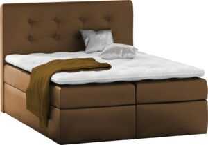 Eka Kontinentální čalouněná postel Nora - Eko-kůže (140x200 cm) :